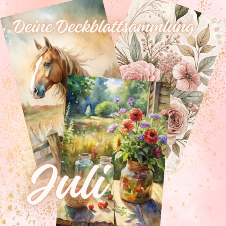 Free-Deckblattsammlung Juli