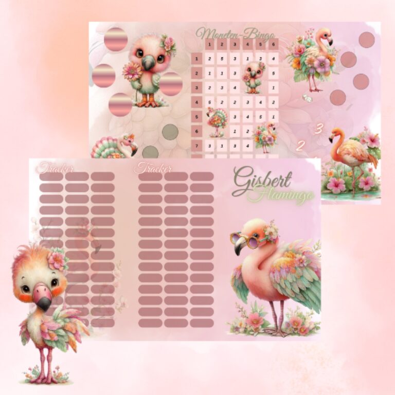 Gisbert Flamingo — Sparspiel zum Ausdrucken