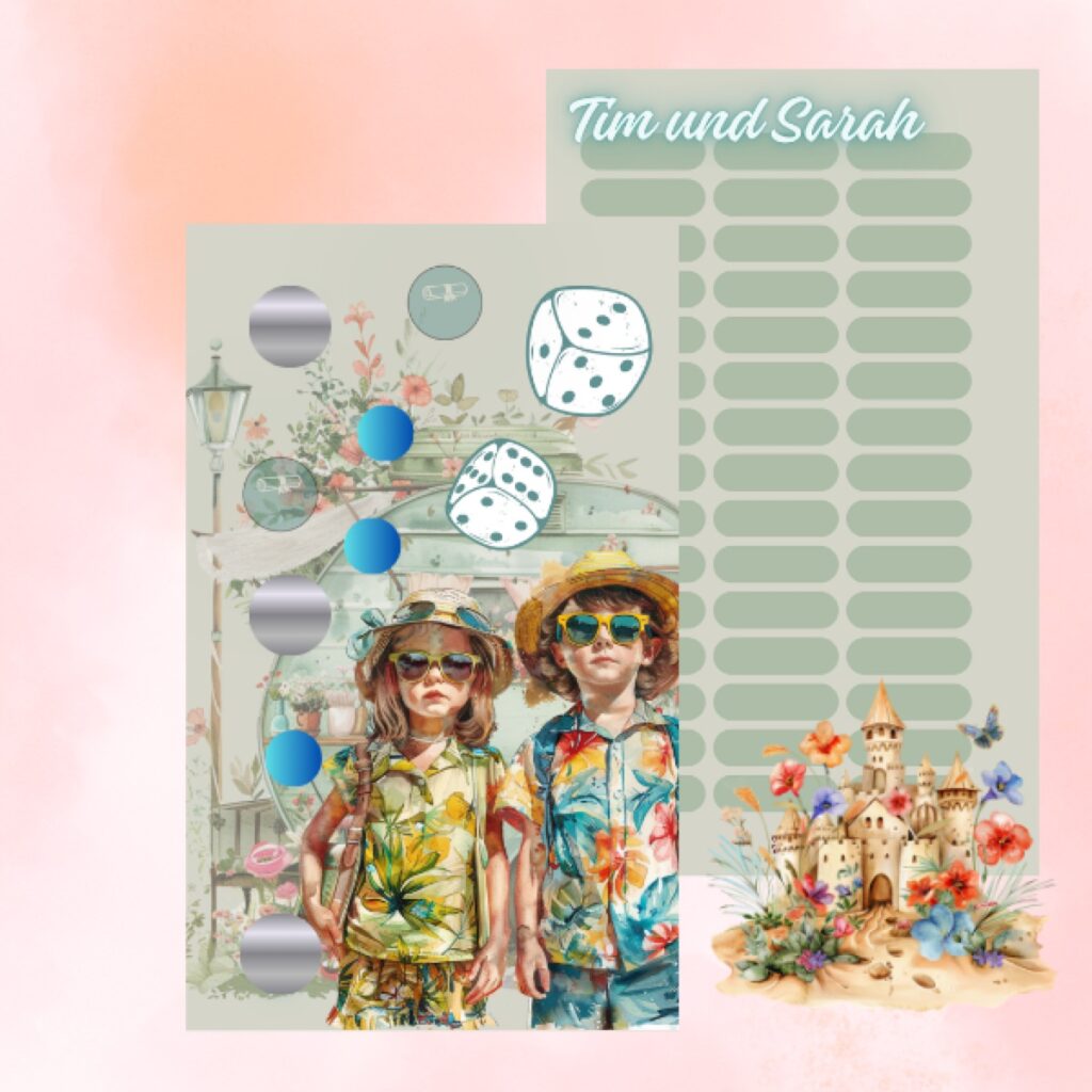 Tim und Sarah — Sparspiel von Zügel-Zaster